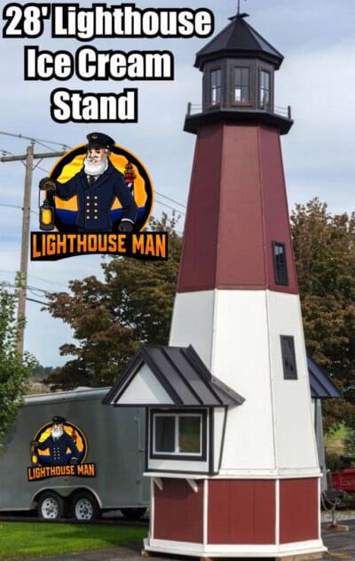 Large 28' Lighthouse Ice Cream Stand