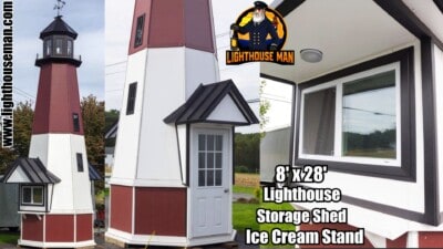 Lighthouse Ice Cream Business Stand 