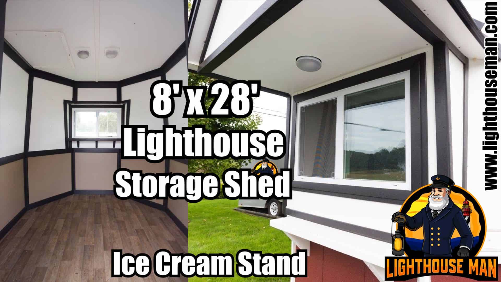 28' Custom Built Lighthouse Ice Cream Stand 